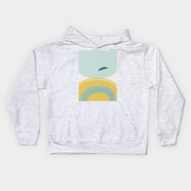 Modern Minimalist Abstract Kids Hoodie by UrbanEpiphany